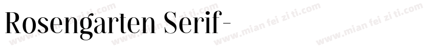 Rosengarten Serif字体转换